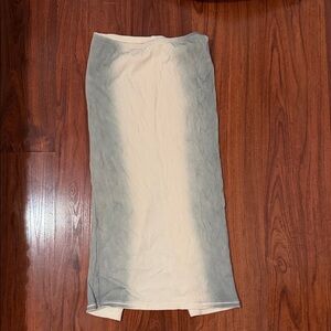 H&M Cream and Gray Pencil Skirt